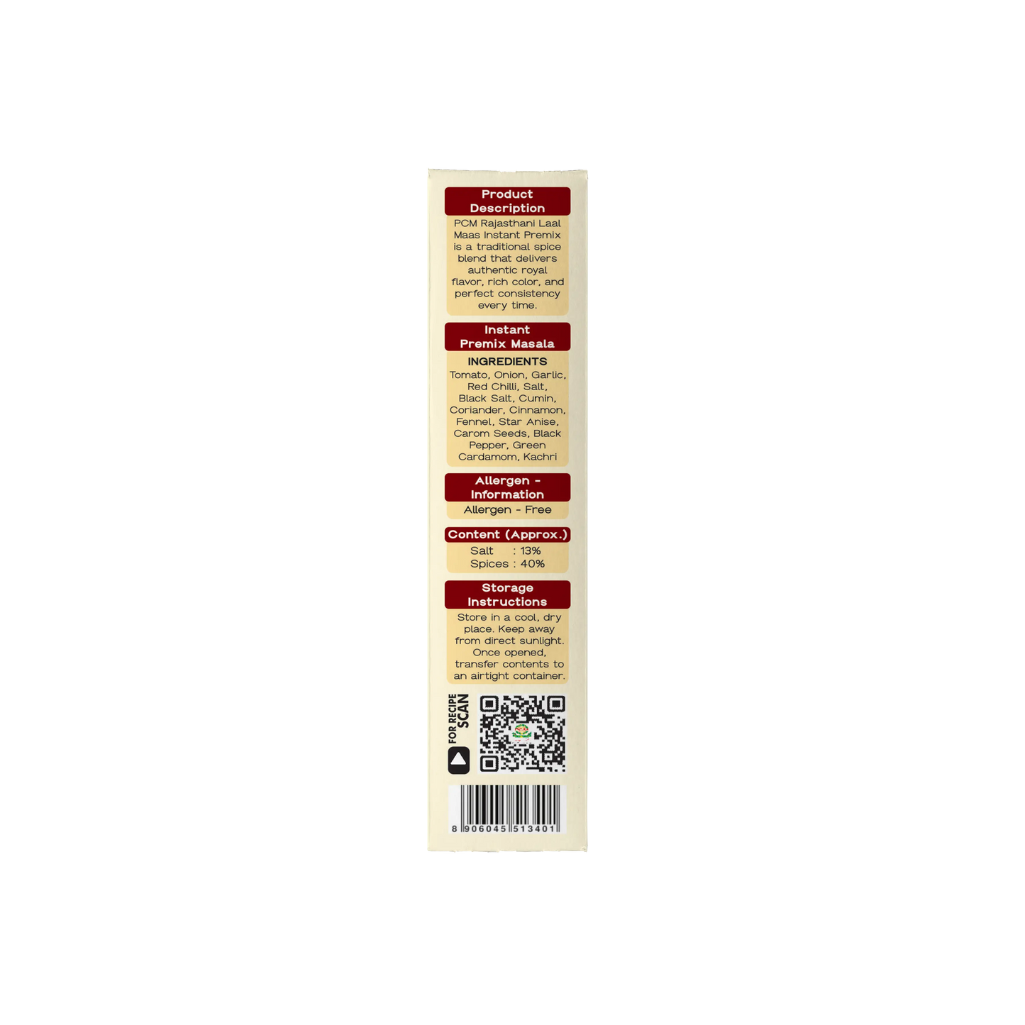 PCM Masale, Rajasthani Laal Maas, Instant Premix Masala